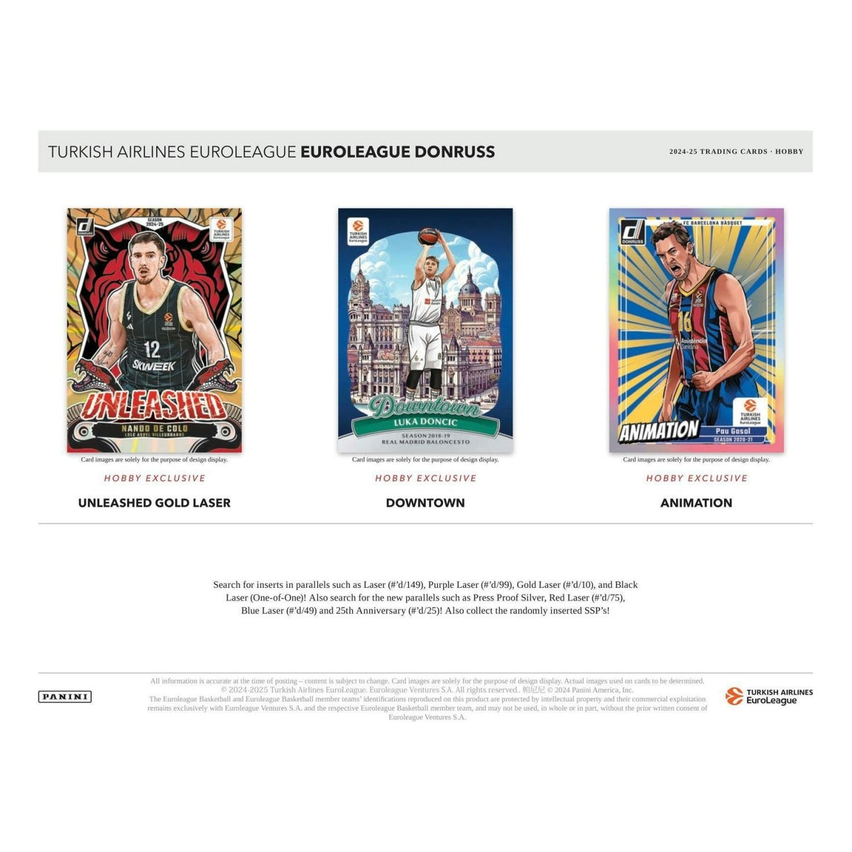 2024 - 25 Panini Donruss EuroLeague Basketball Hobby Box 746134172977 at King Card Canada