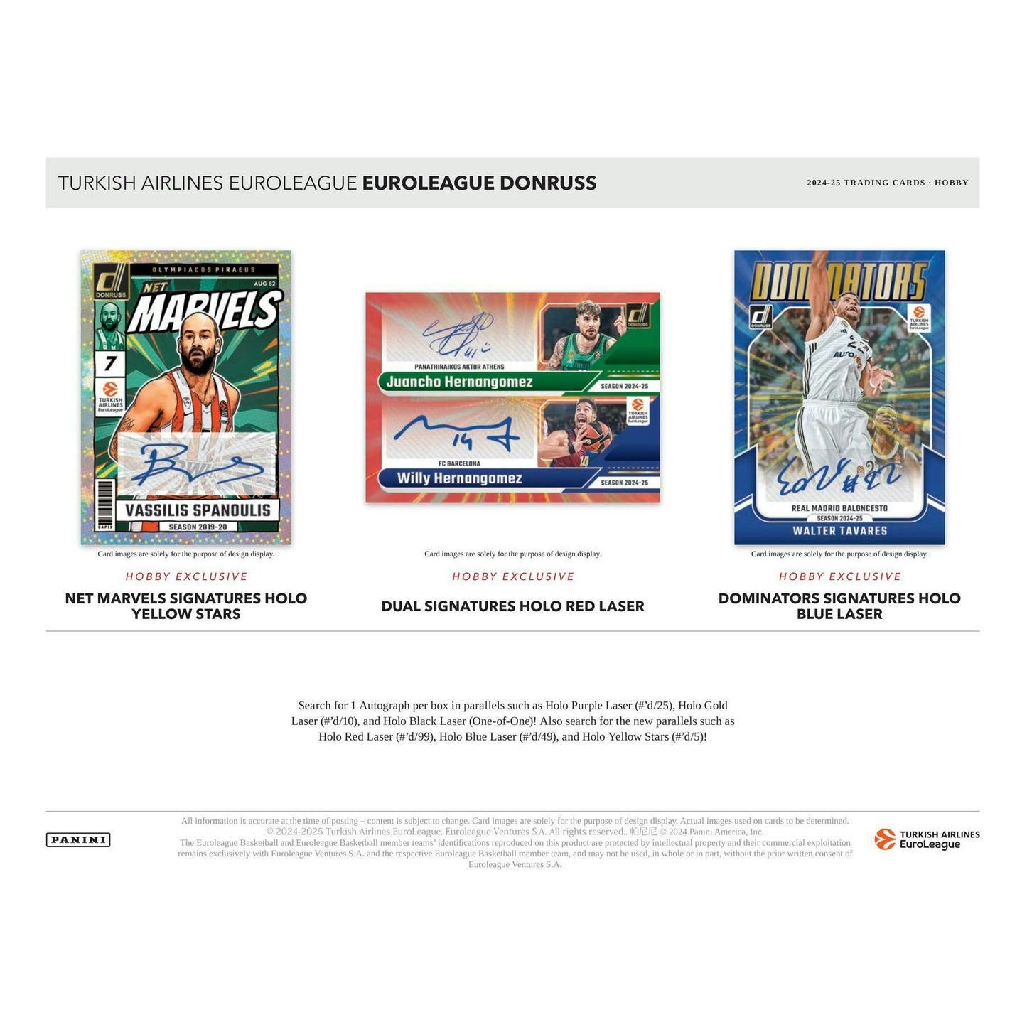 2024 - 25 Panini Donruss EuroLeague Basketball Hobby Box 746134172977 at King Card Canada