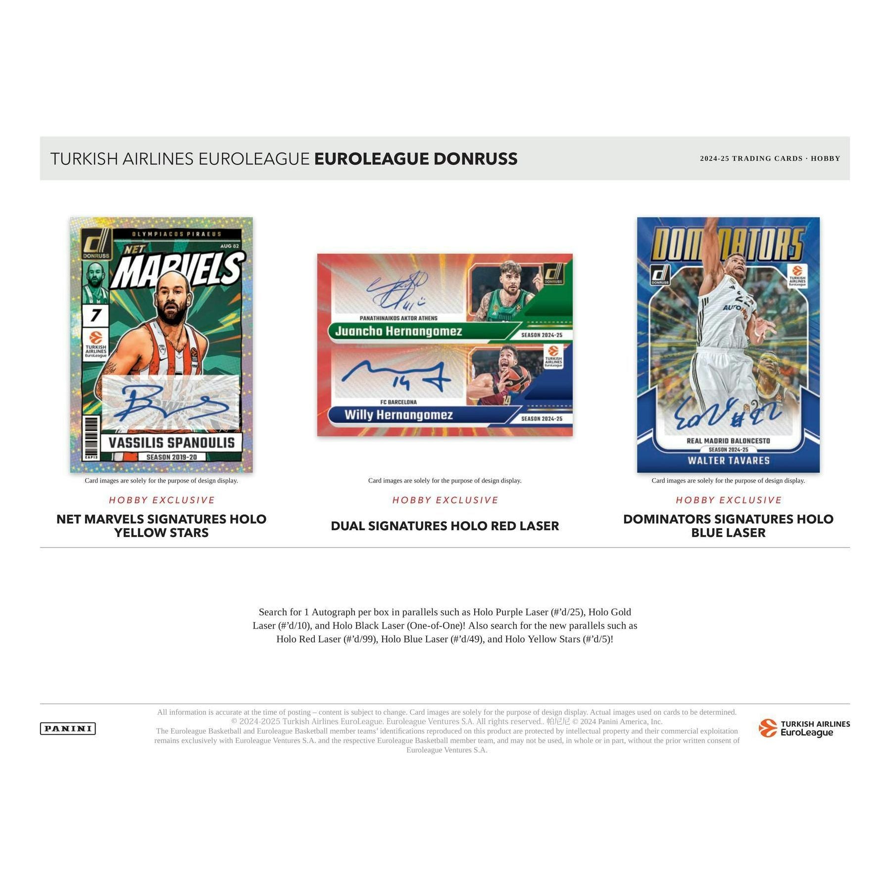 2024 - 25 Panini Donruss EuroLeague Basketball Hobby Box 746134172977 at King Card Canada