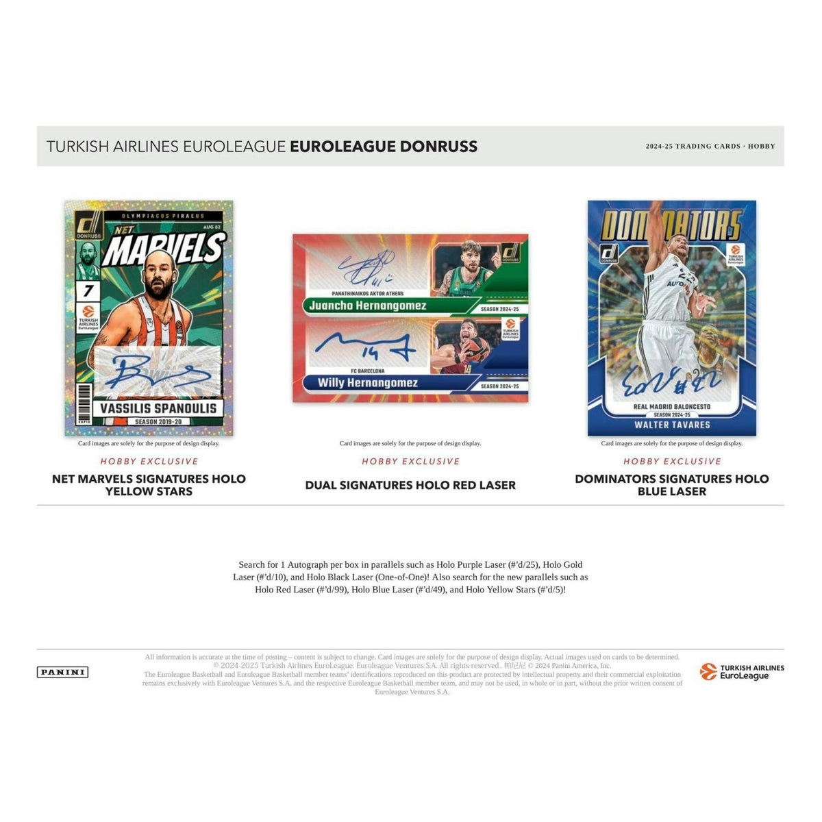 2024 - 25 Panini Donruss EuroLeague Basketball Hobby Box 746134172977 at King Card Canada