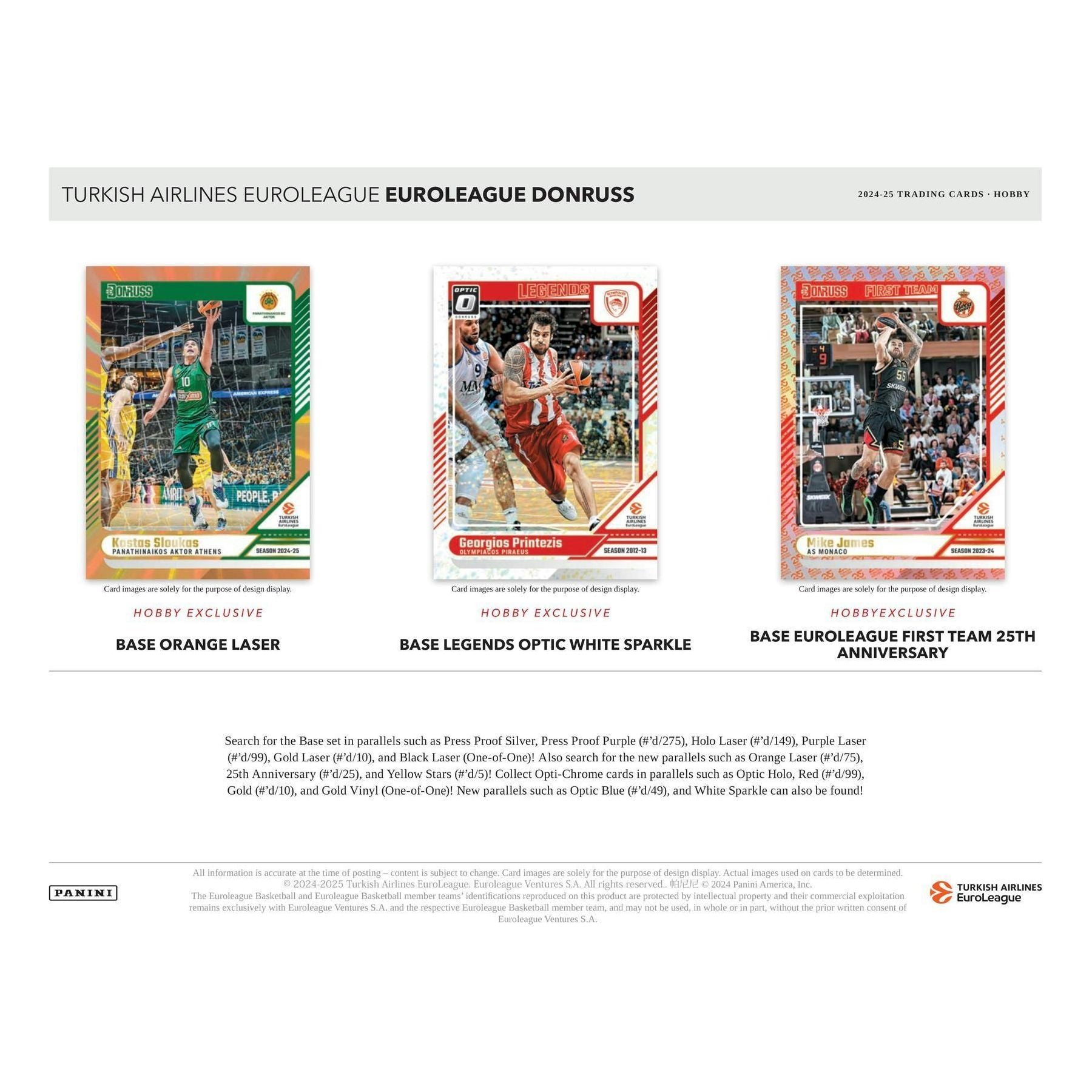 2024 - 25 Panini Donruss EuroLeague Basketball Hobby Box 746134172977 at King Card Canada