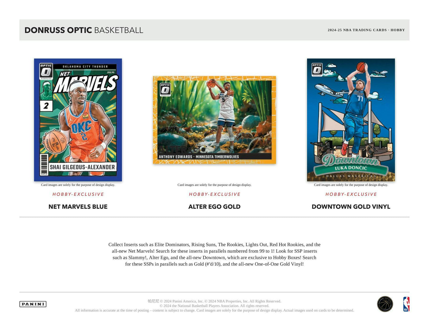 2024 - 25 Panini Donruss Optic Basketball Hobby Box 746134179808 at King Card Canada