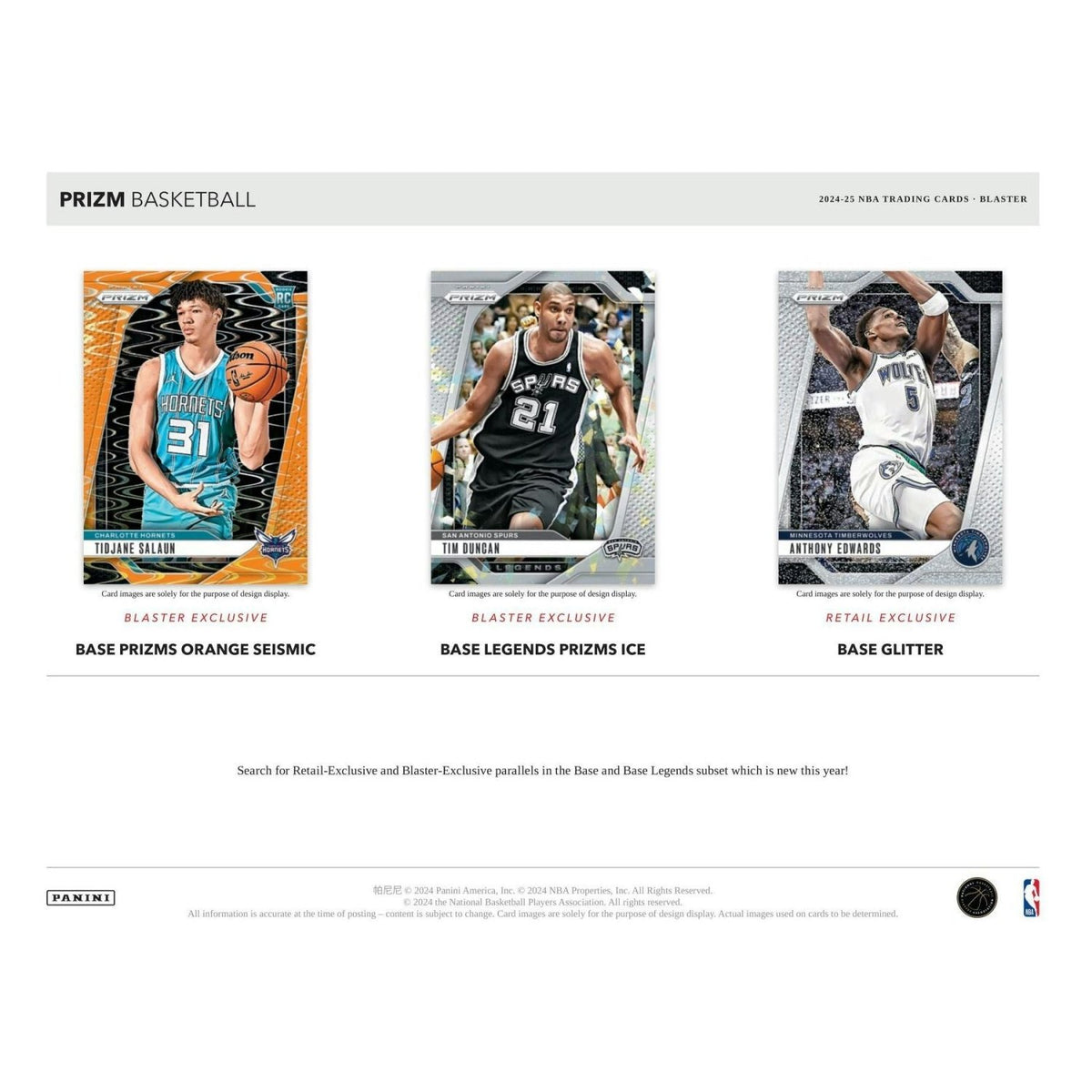 2024 - 25 Panini Prizm Basketball Blaster Box 746134164323 at King Card Canada