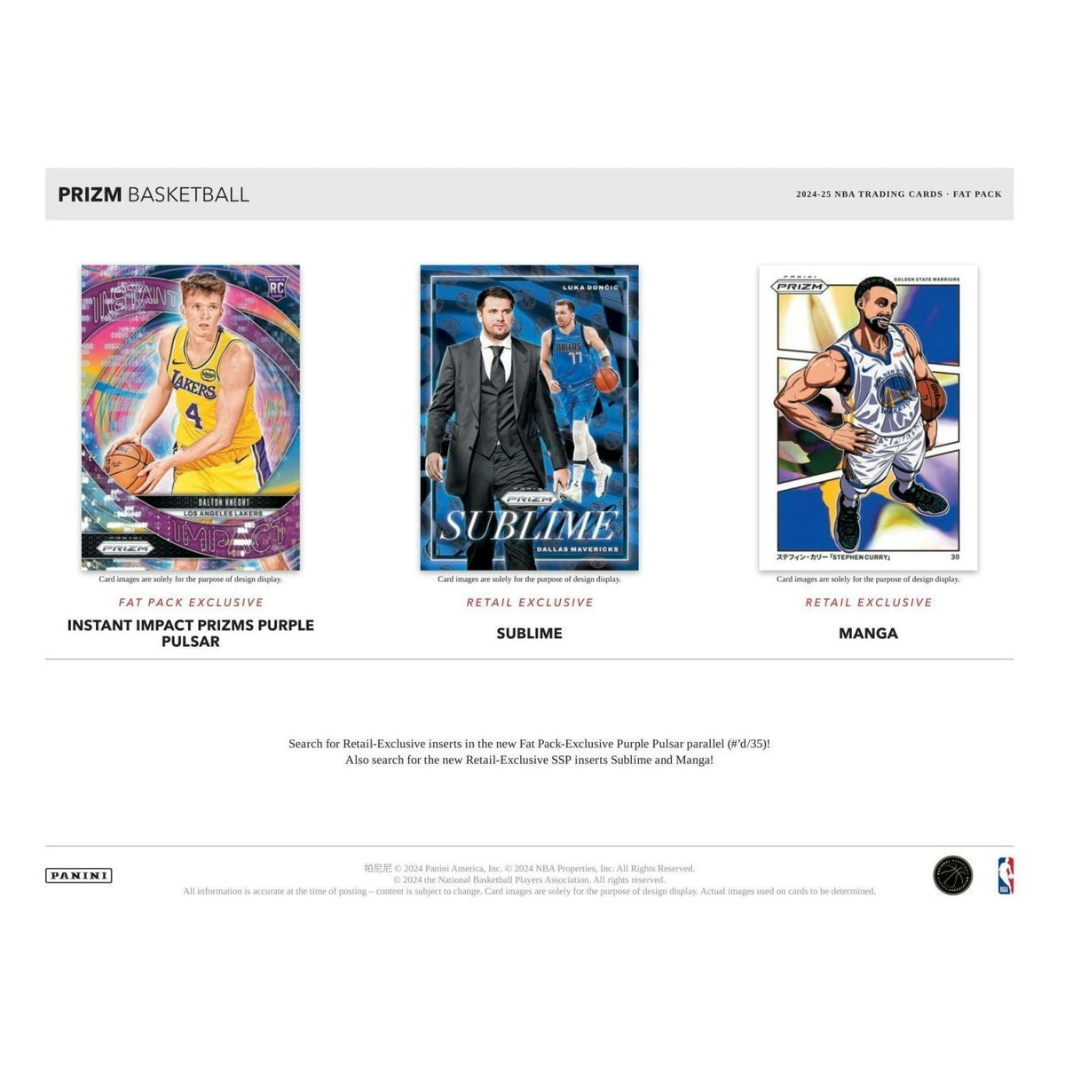 2024 - 25 Panini Prizm Basketball Cello Value Fat Pack Box 746134175411 at King Card Canada