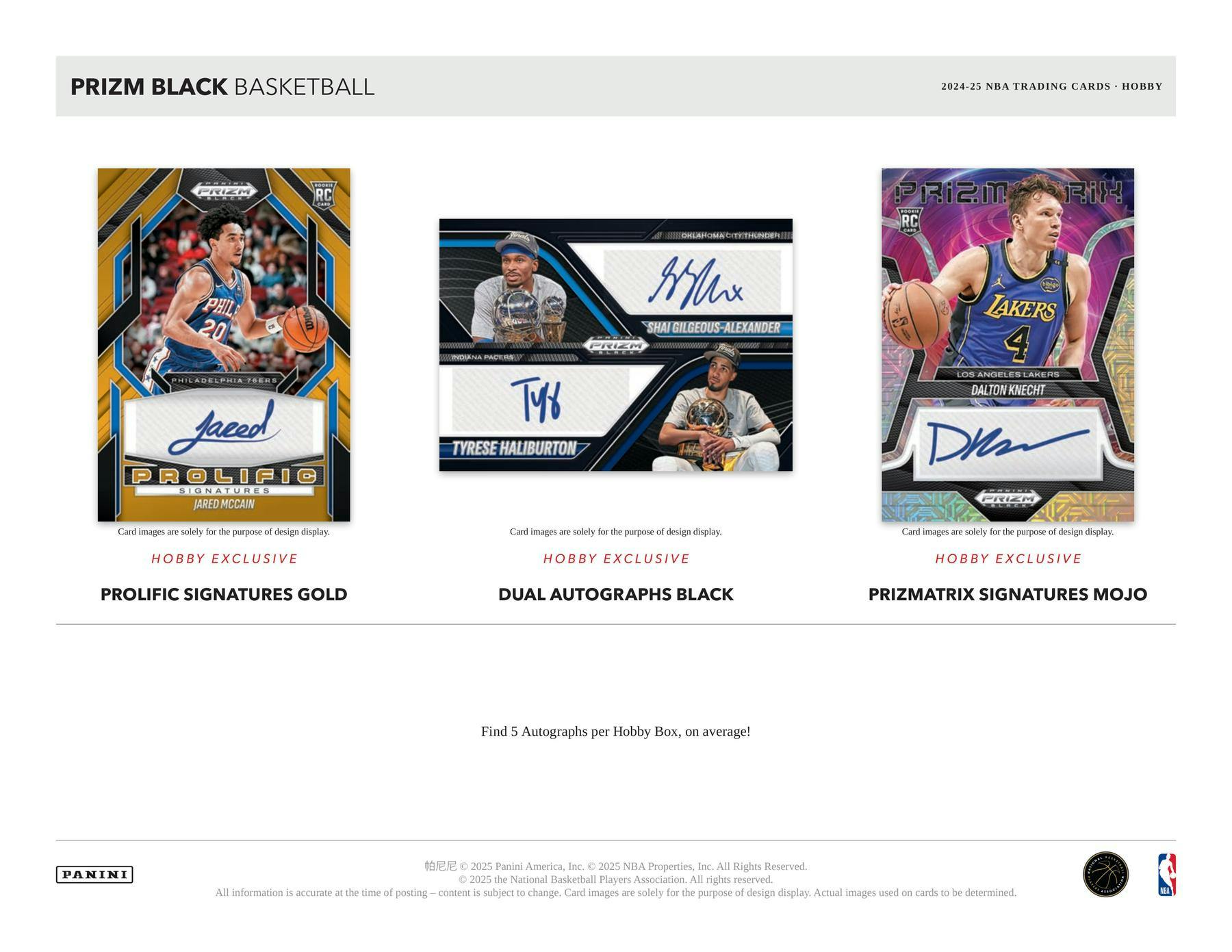 2024 - 25 Panini Prizm Black Basketball Hobby Box 746134189272 at King Card Canada