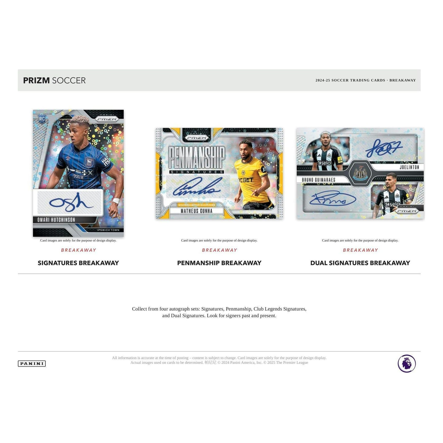 2024 - 25 Panini Prizm EPL English Premier League Soccer Breakaway 746134176937 at King Card Canada