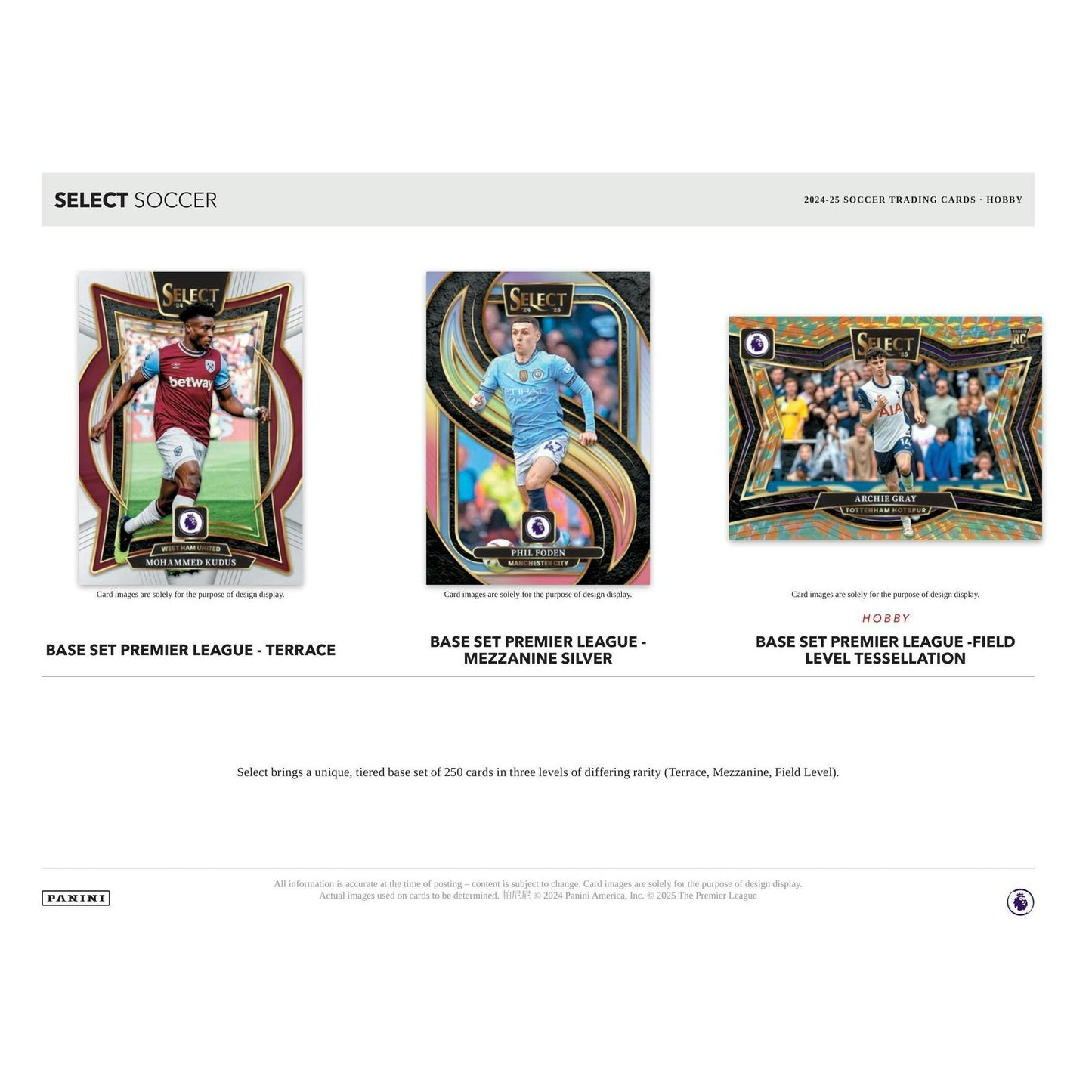 2024 - 25 Panini Select EPL English Premier League Soccer Hobby Box 746134177453 at King Card Canada