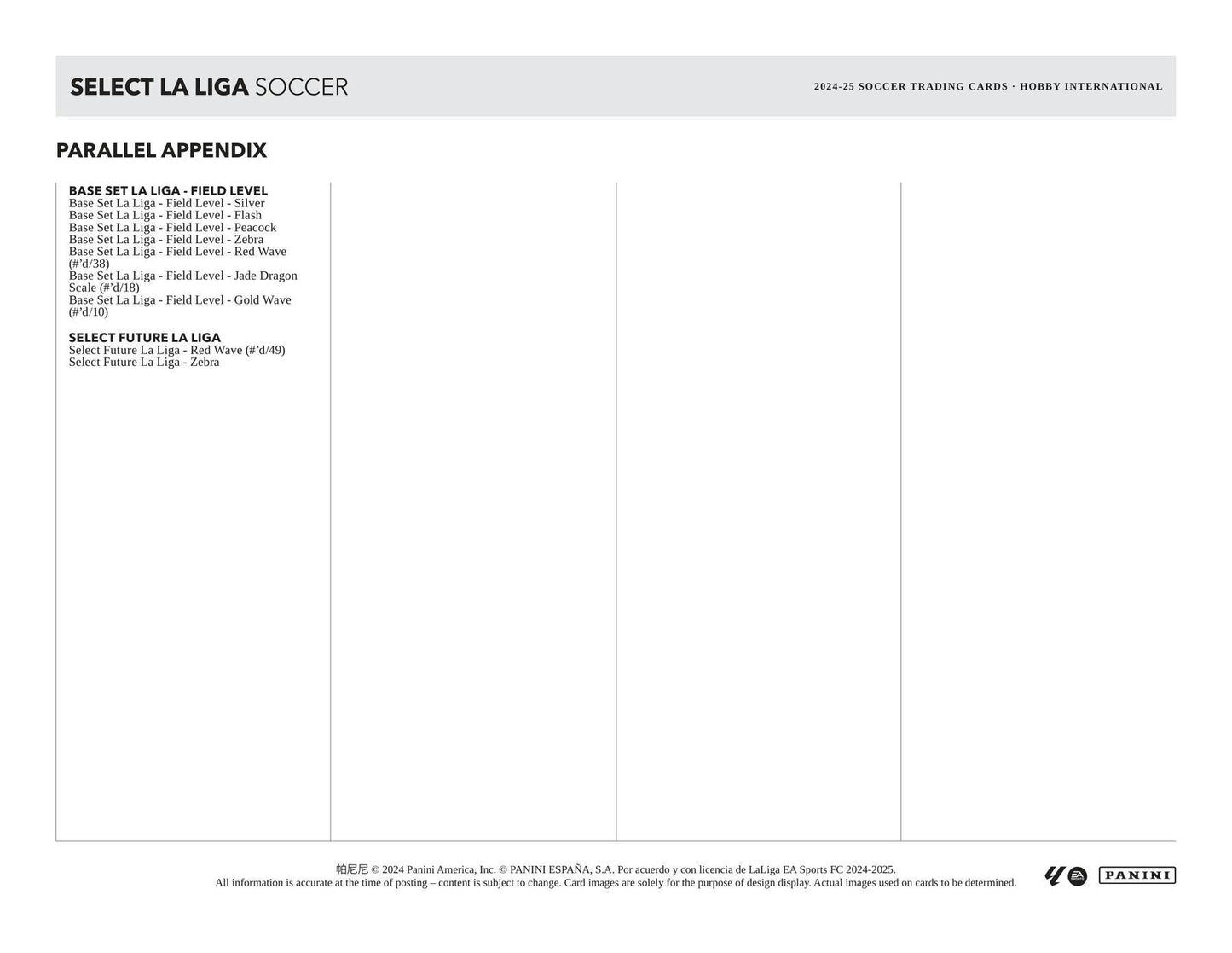 2024 - 25 Panini Select La Liga Soccer International Hobby Box 746134177309 at King Card Canada