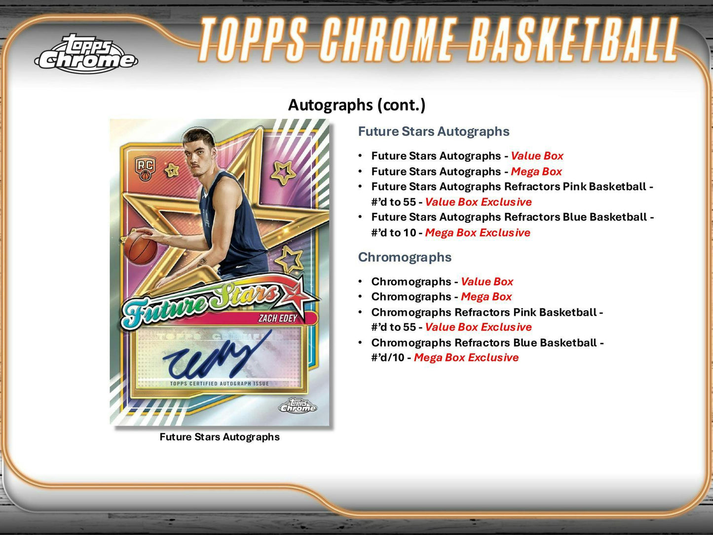 2024 - 25 Topps Chrome Basketball Mega Box 887521134601 at King Card Canada