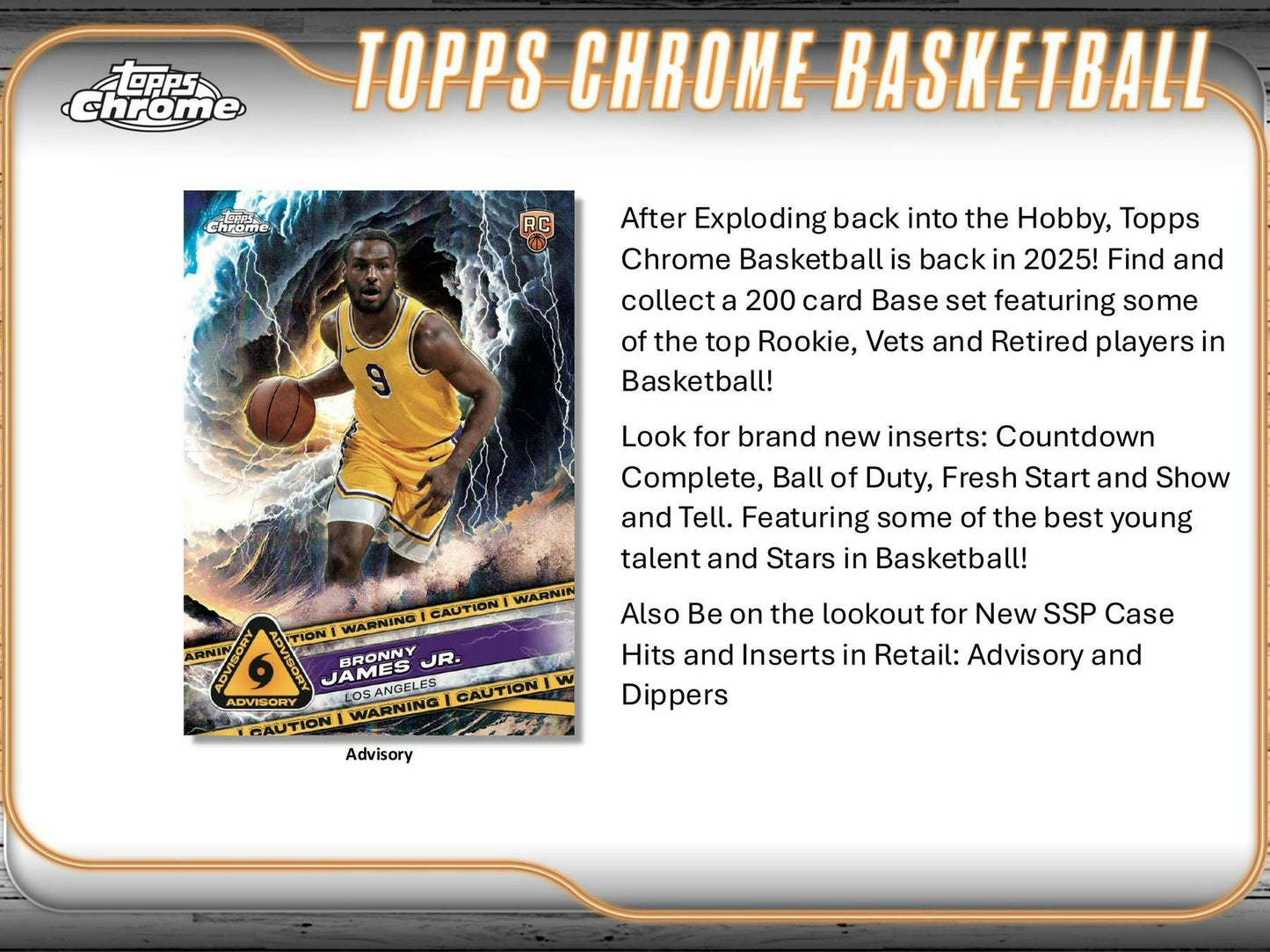 2024 - 25 Topps Chrome Basketball Mega Box 887521134601 at King Card Canada