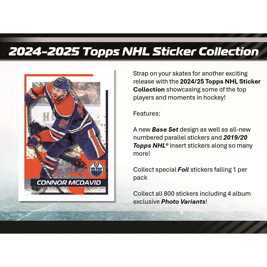 2024 - 25 Topps NHL Hockey Sticker Collection Pack 887521133420 at King Card Canada