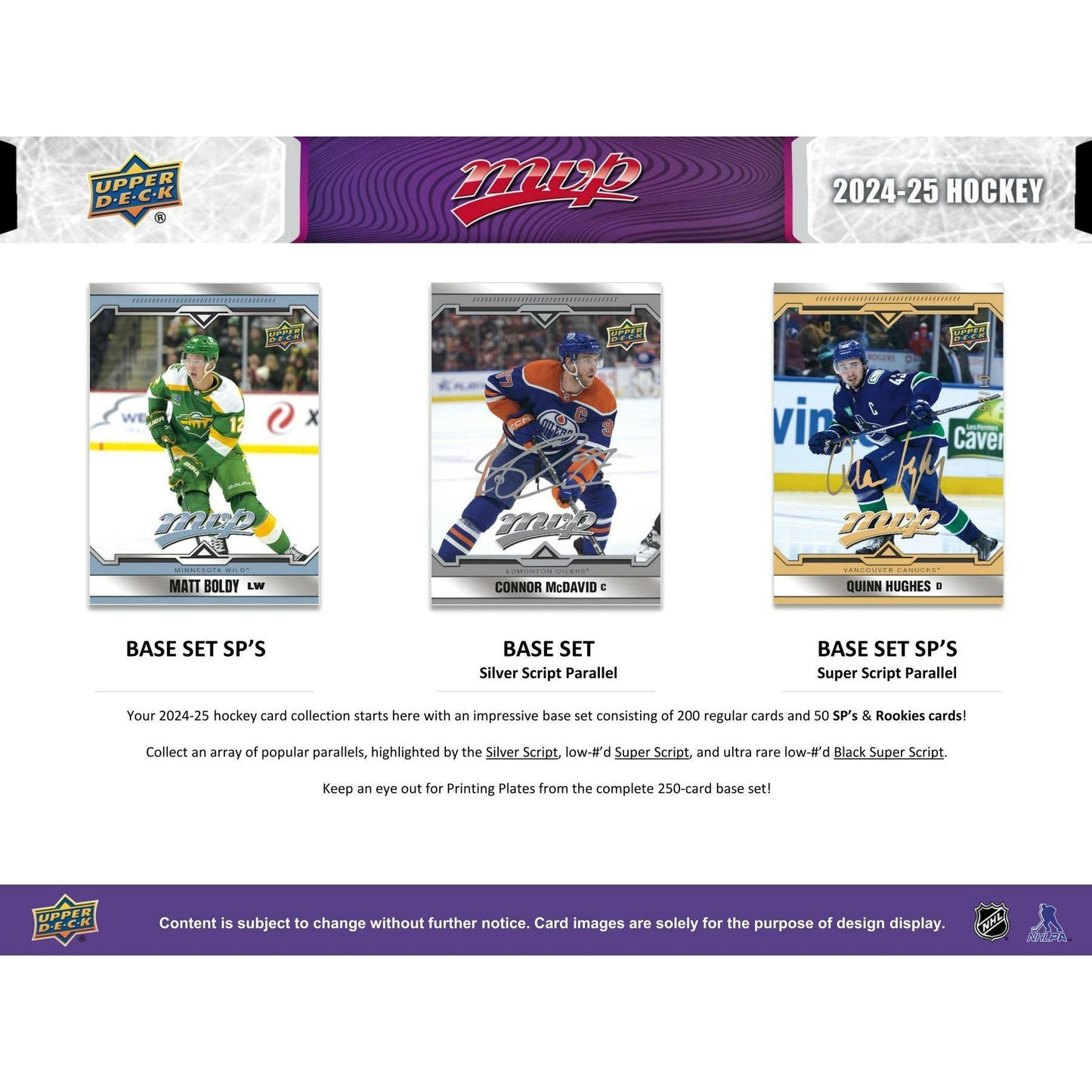2024 - 25 Upper Deck MVP Hockey Hobby Box 053334550611 at King Card Canada