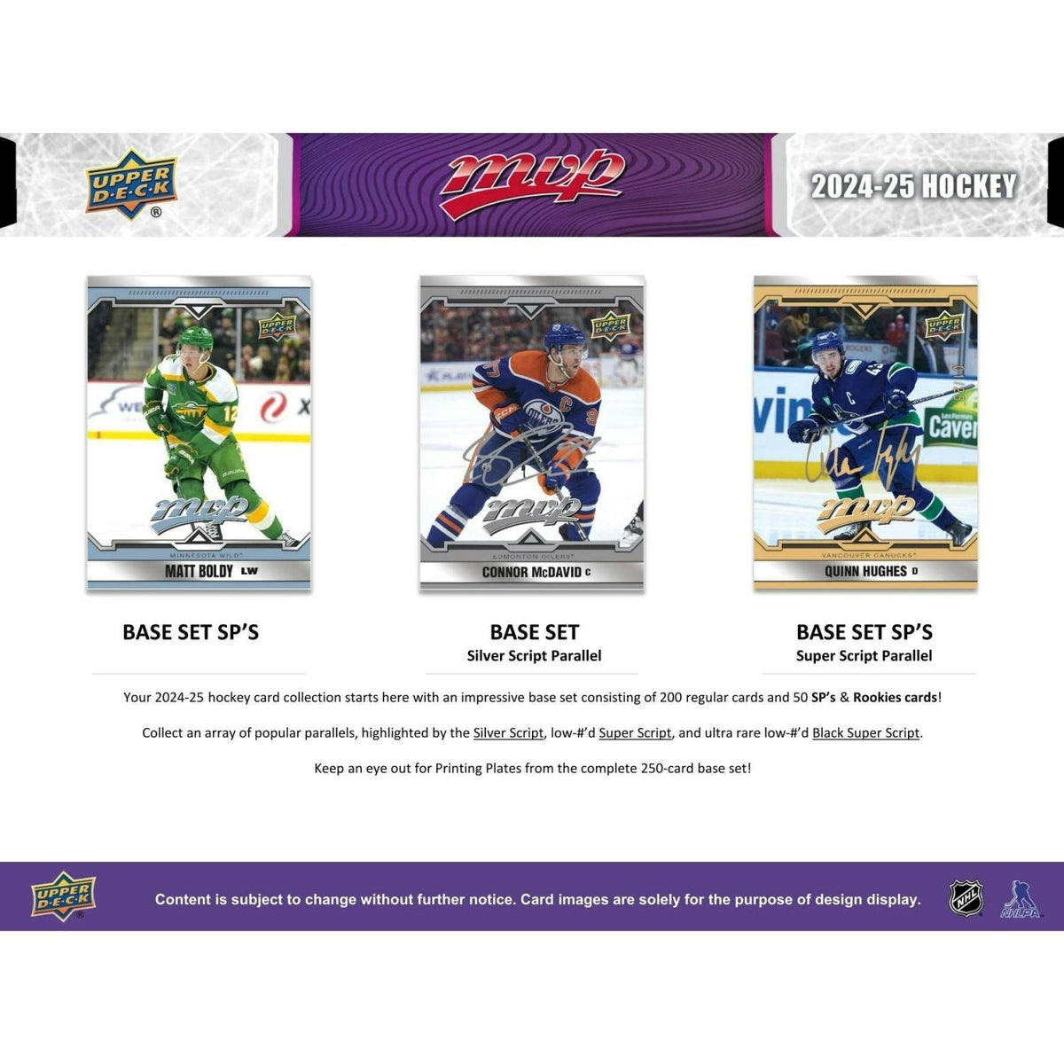 2024 - 25 Upper Deck MVP Hockey Hobby Box 053334550611 at King Card Canada