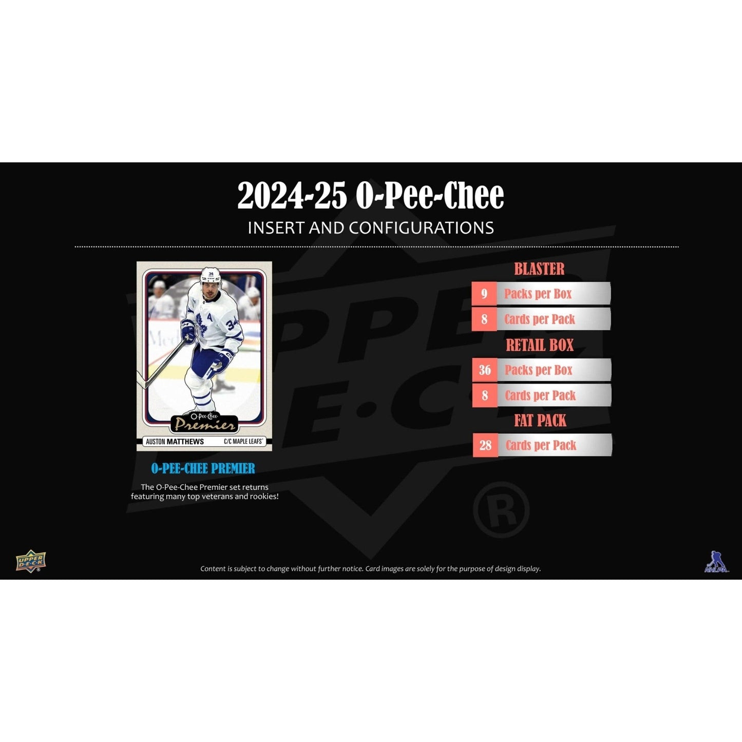 2024 - 25 Upper Deck O - Pee - Chee Hockey Fat Pack 053334708302 at King Card Canada
