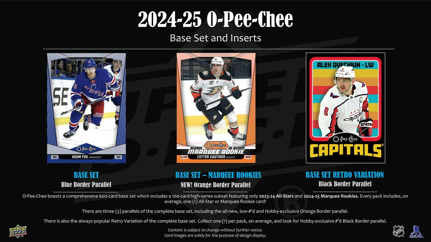 2024 - 25 Upper Deck O - Pee - Chee Hockey Hobby Box at King Card Canada