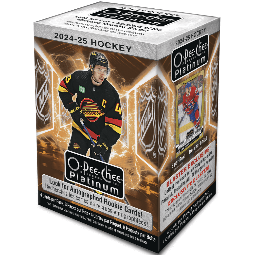 2024 - 25 Upper Deck O - Pee - Chee Platinum Hockey Blaster Box 053334825702 at King Card Canada