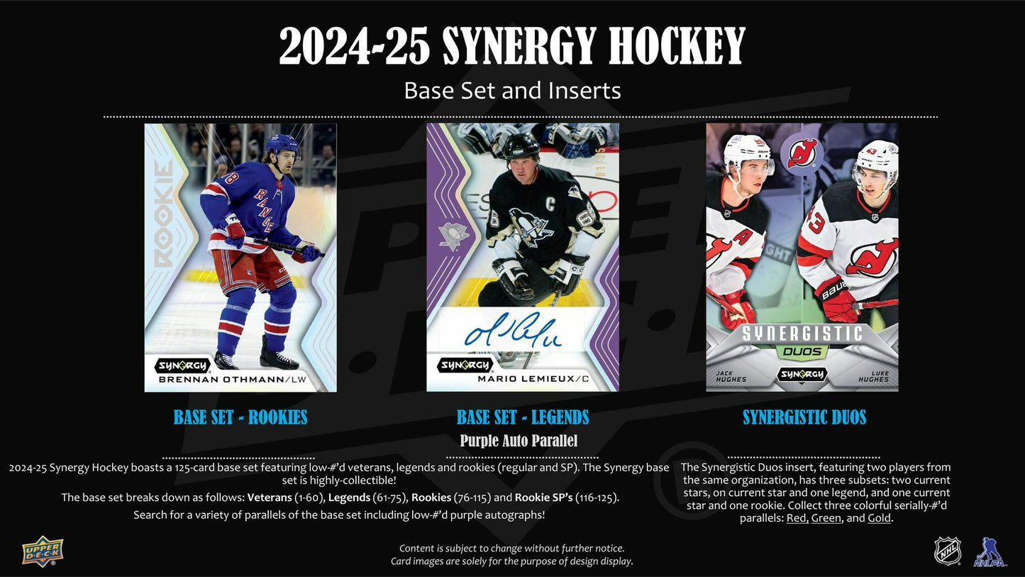 2024 - 25 Upper Deck Synergy Hockey Hobby Box 053334760997 at King Card Canada