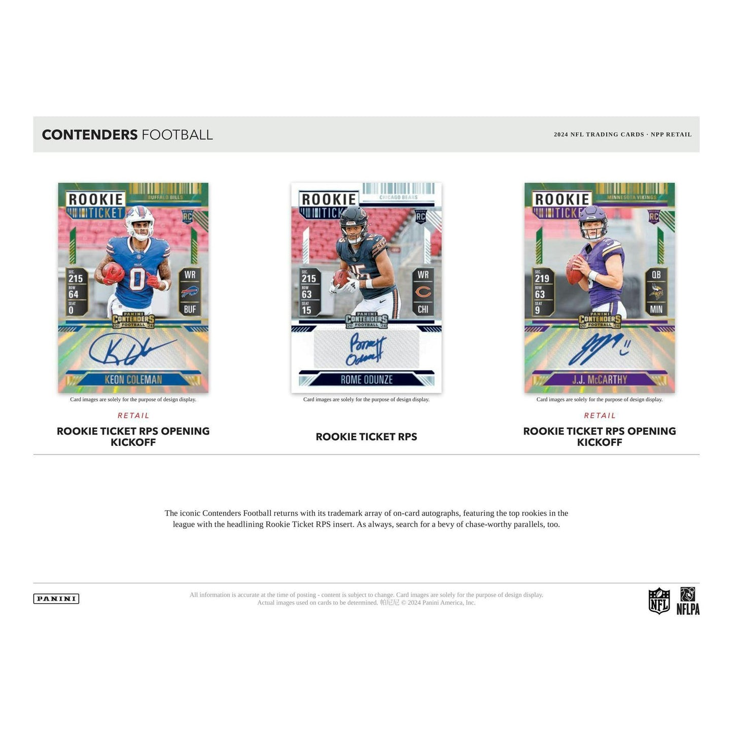 2024 Panini Contenders Football Blaster Box 746134169908 at King Card Canada