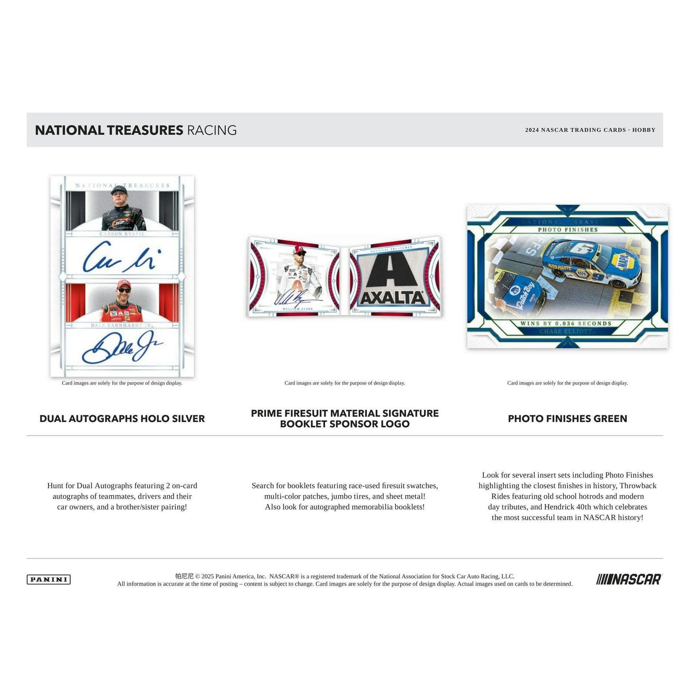 2024 Panini National Treasures NASCAR Racing Hobby Box 746134165085 at King Card Canada