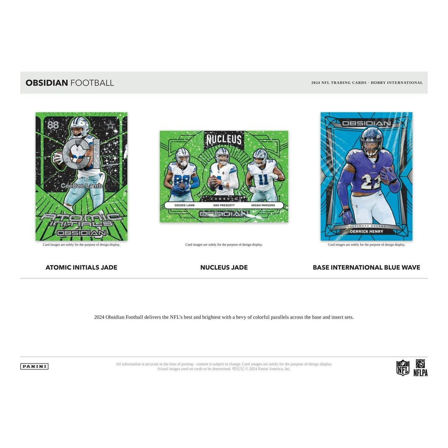 2024 Panini Obsidian Football International Hobby Box 746134168796 at King Card Canada