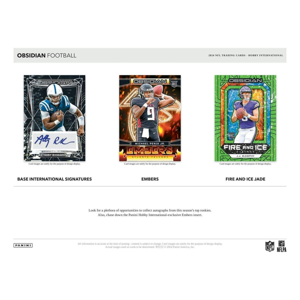2024 Panini Obsidian Football International Hobby Box 746134168796 at King Card Canada