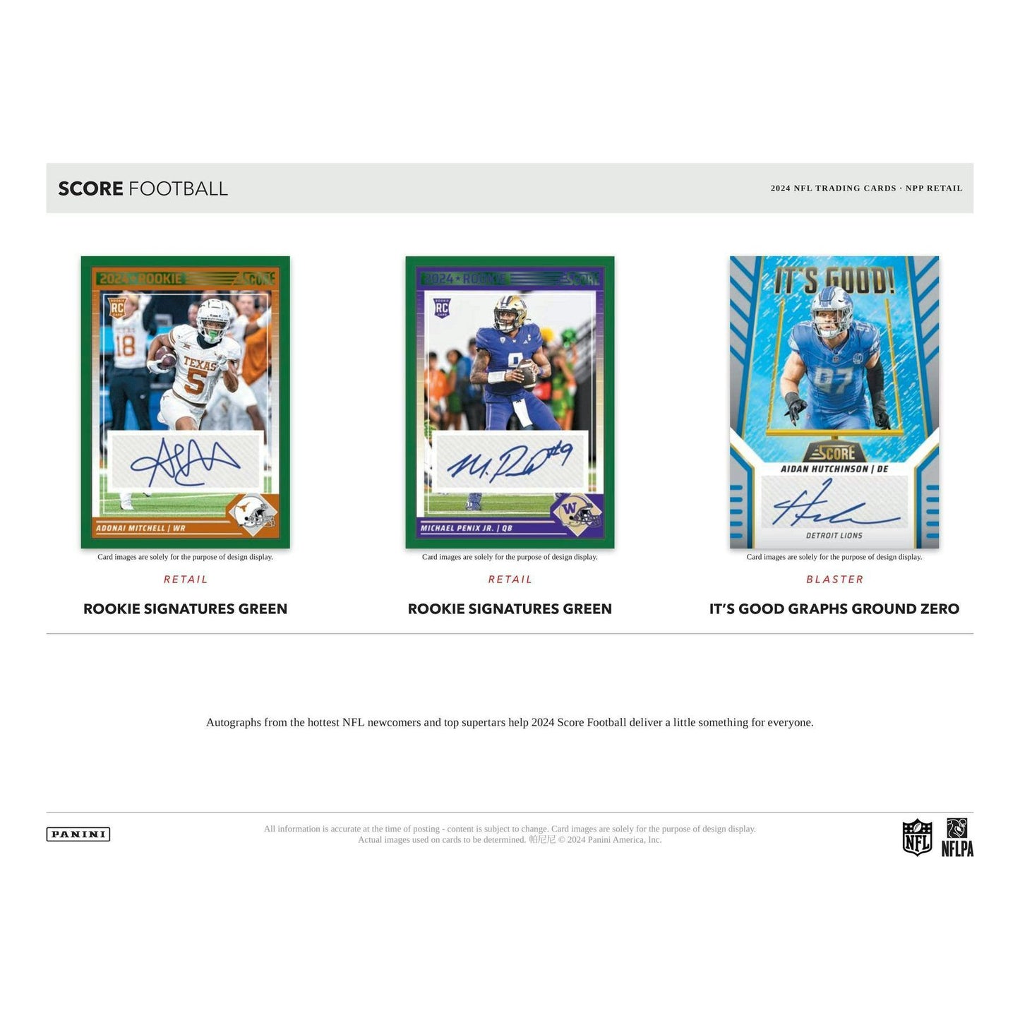 2024 Panini Score Football Blaster Box at King Card Canada