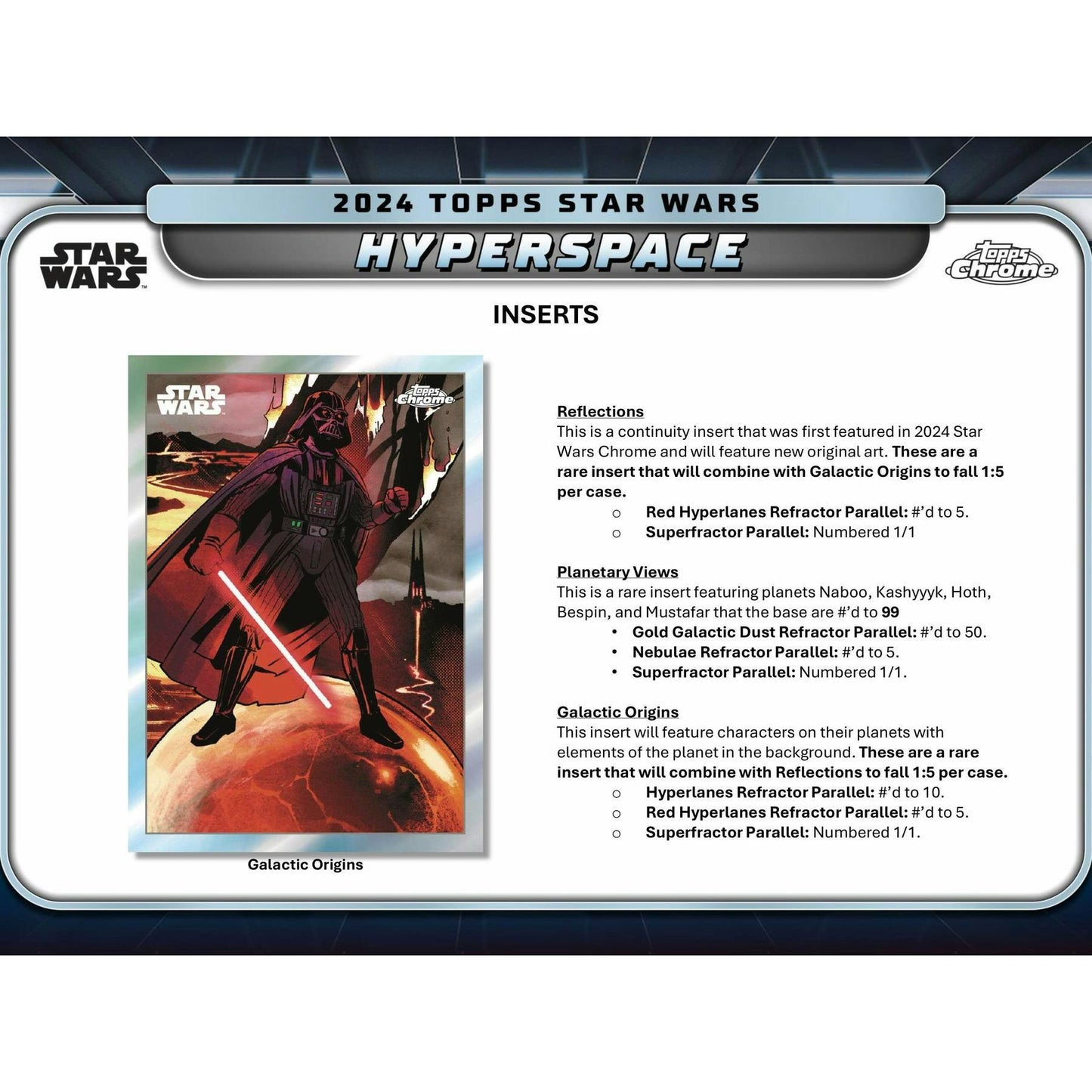 2024 Topps Star Wars Hyperspace Hobby Box 887521130696 at King Card Canada
