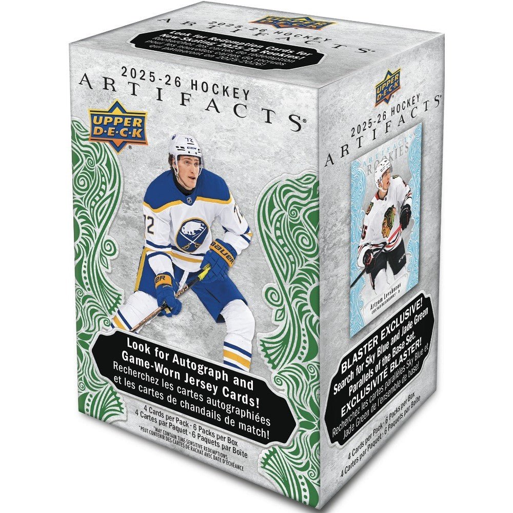 2025 - 26 Upper Deck Artifacts Hockey Blaster Box 053334012515 at King Card Canada