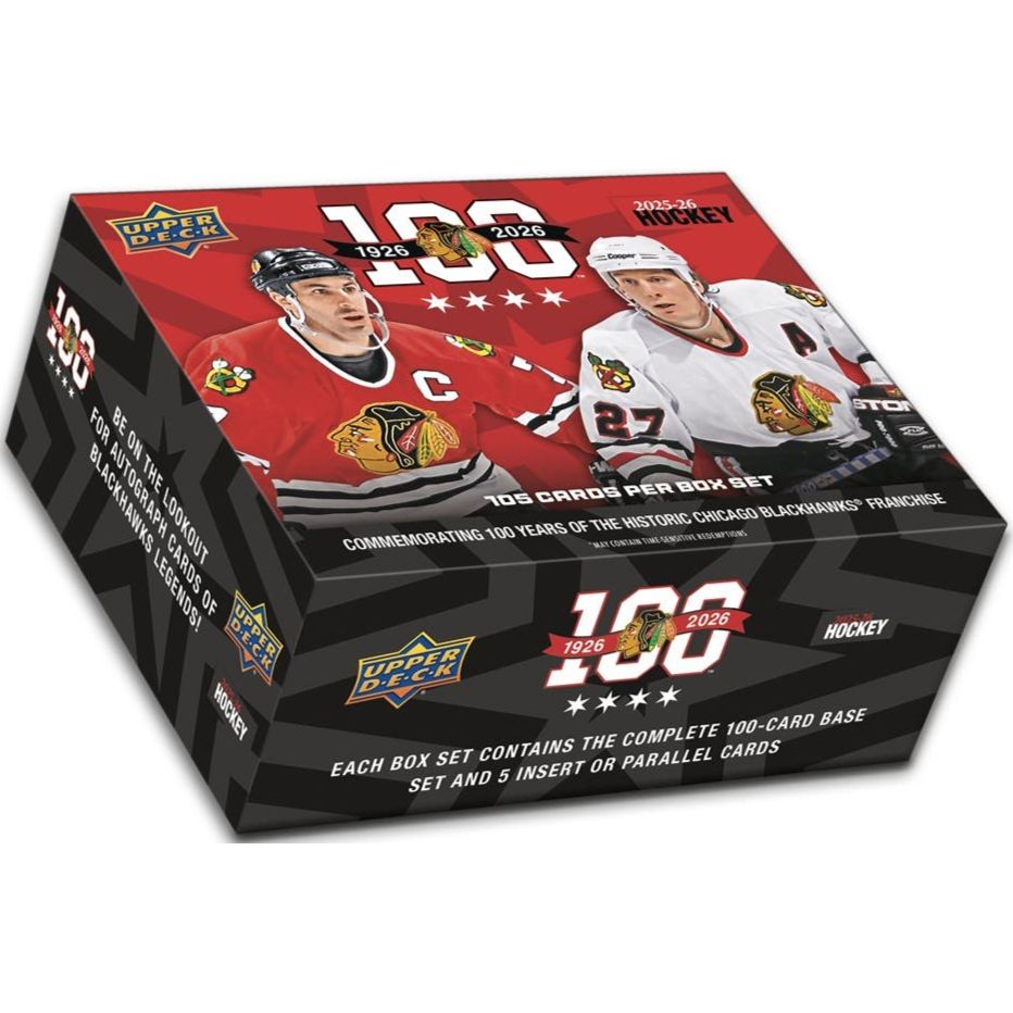 2025 - 26 Upper Deck Chicago Blackhawks Centennial Box Set 053334083706 at King Card Canada