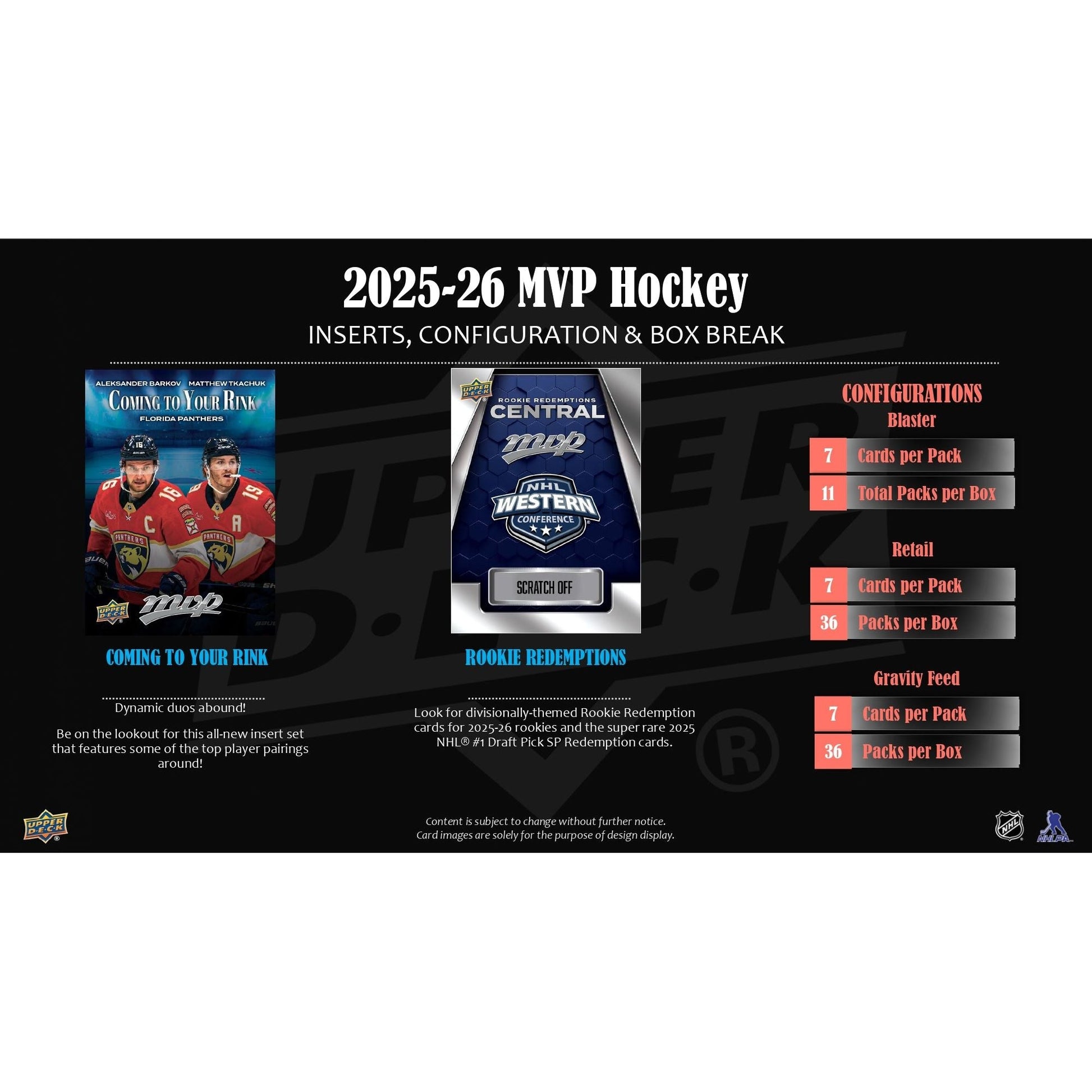 2025 - 26 Upper Deck MVP Hockey Retail Box 053334013062 at King Card Canada