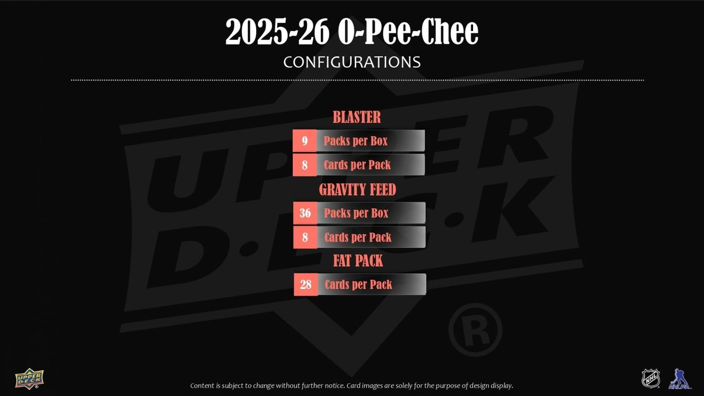 2025 - 26 Upper Deck O - Pee - Chee Hockey Blaster Box 053334591256 at King Card Canada