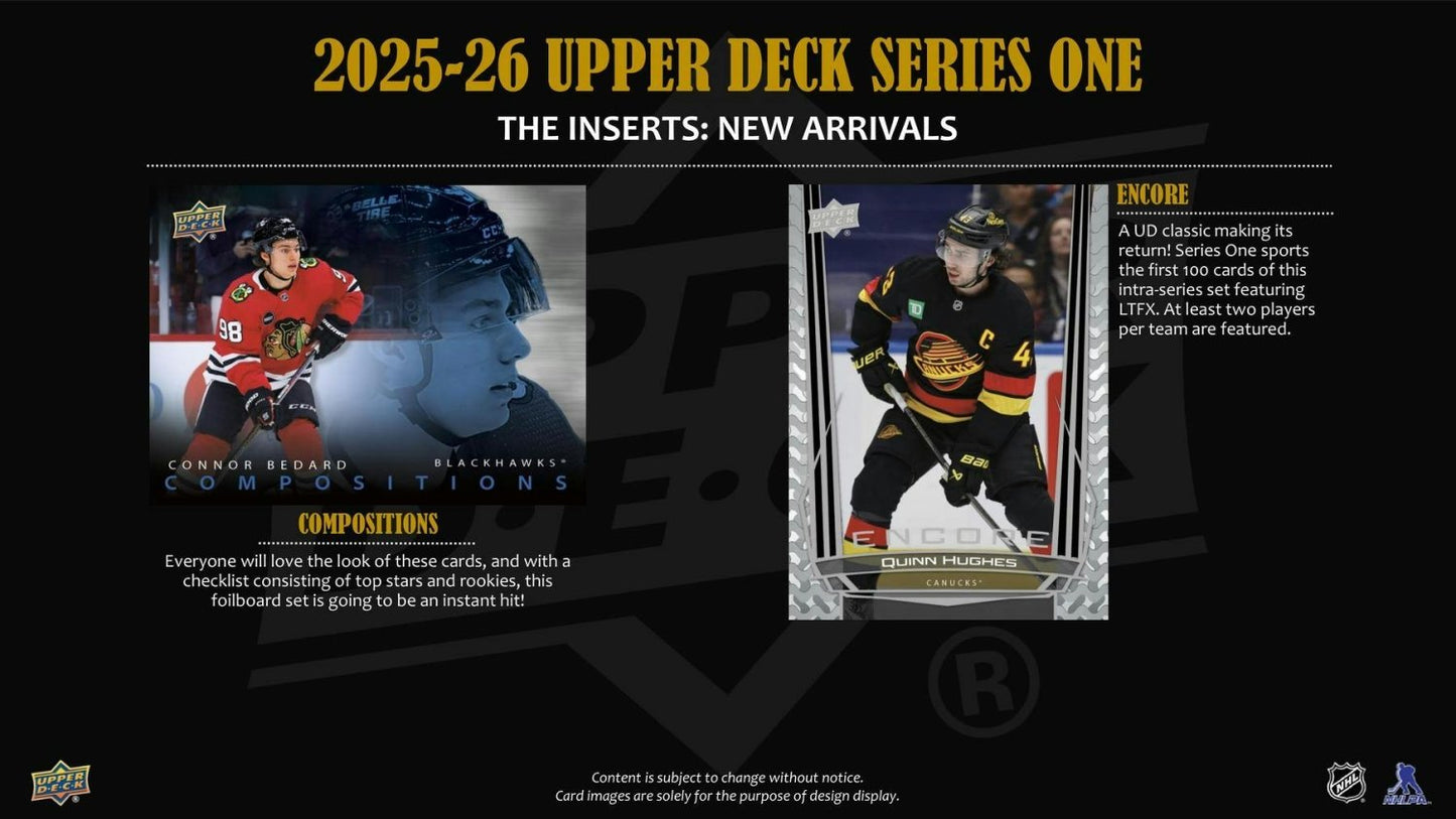 2025 - 26 Upper Deck Series 1 Hockey Collector's Tin 053334036986 at King Card Canada