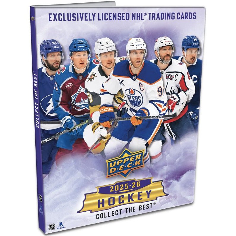 2025-26 Upper Deck Series 1 Hockey Starter Kit binder cover
