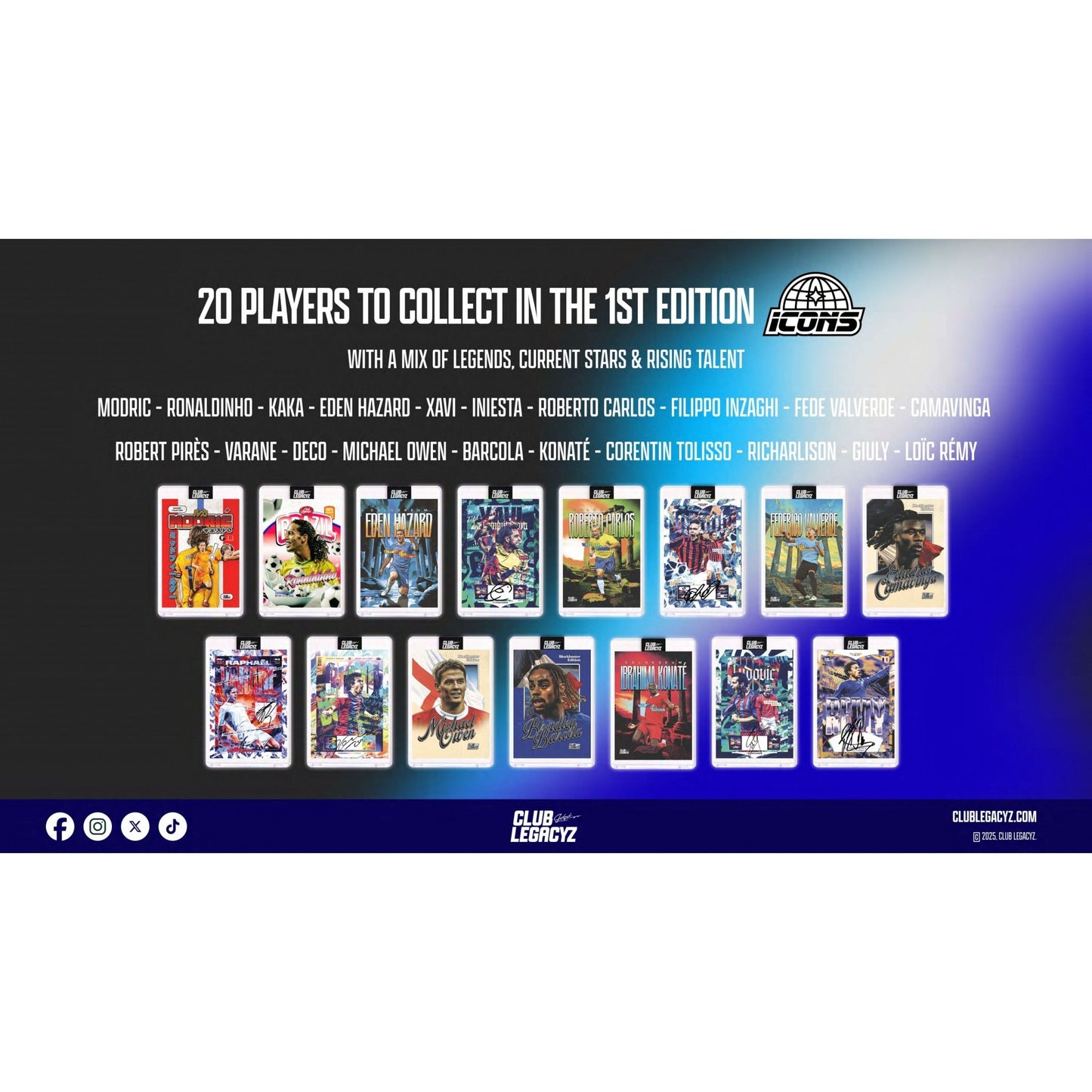 2025 Club Legacyz Icons First Edition Soccer Mystery Pack 3760392237350 at King Card Canada
