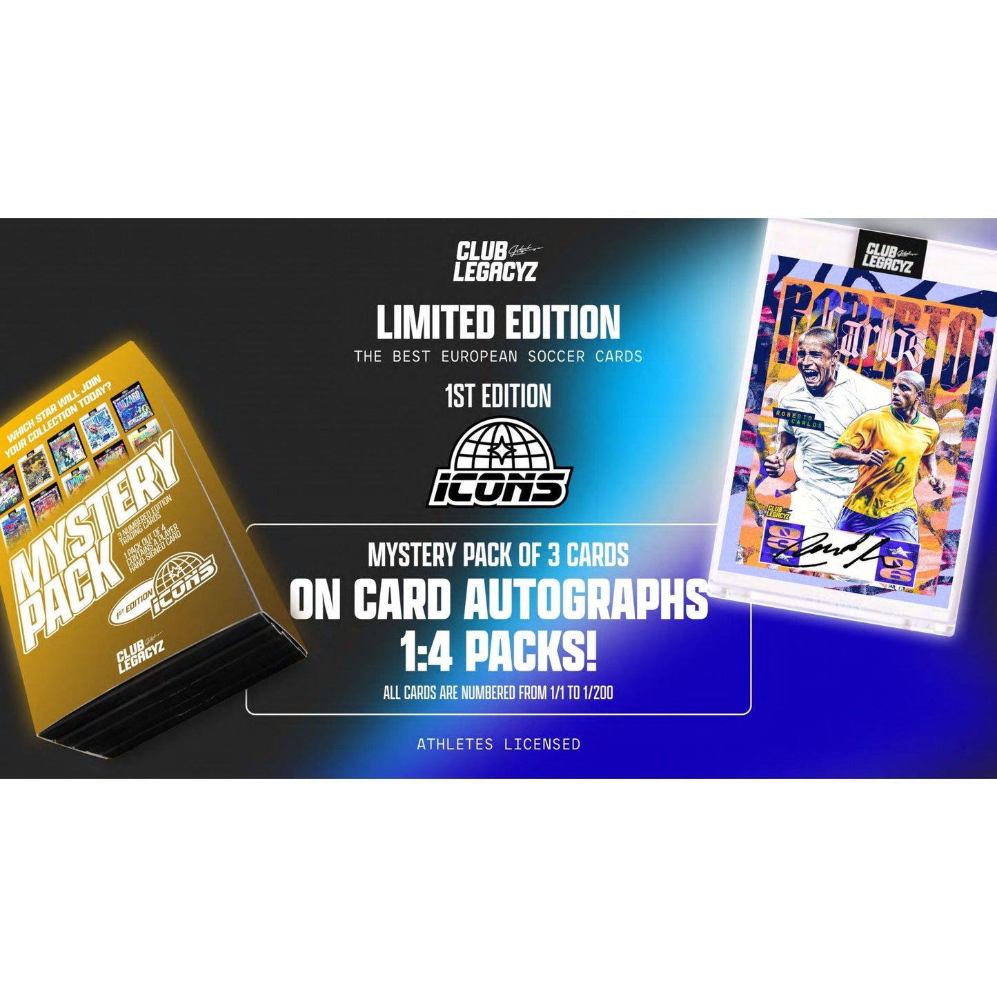 2025 Club Legacyz Icons First Edition Soccer Mystery Pack 3760392237350 at King Card Canada
