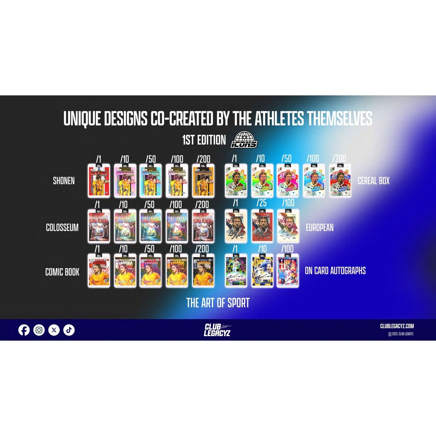 2025 Club Legacyz Icons First Edition Soccer Mystery Pack 3760392237350 at King Card Canada