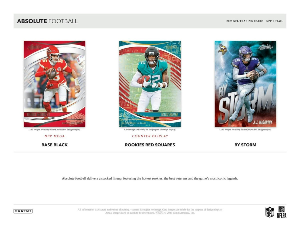 2025 Panini Absolute Football Cello Value Fat Pack Box 74613418663 at King Card Canada