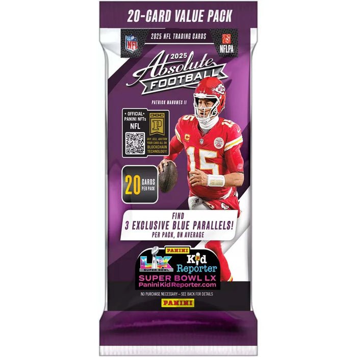 2025 Panini Absolute Football Cello Value Fat Pack Box 74613418663 at King Card Canada