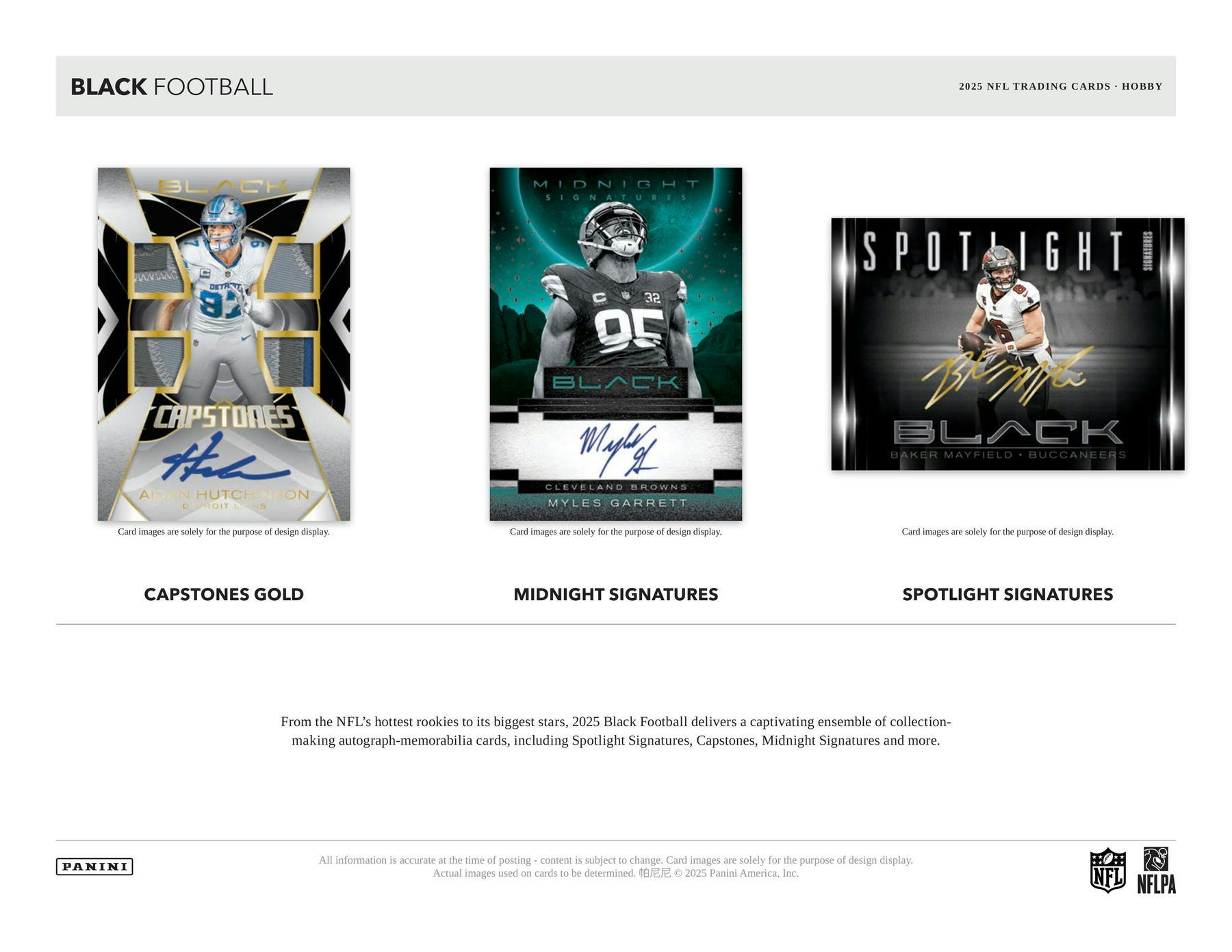 2025 Panini Black Football Hobby Box 746134185977 at King Card Canada