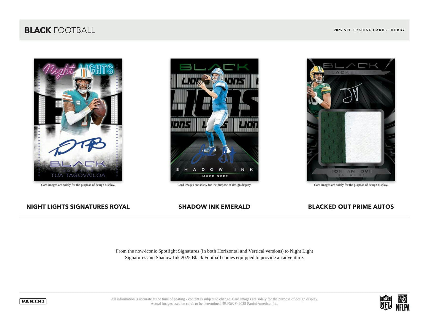 2025 Panini Black Football Hobby Box 746134185977 at King Card Canada