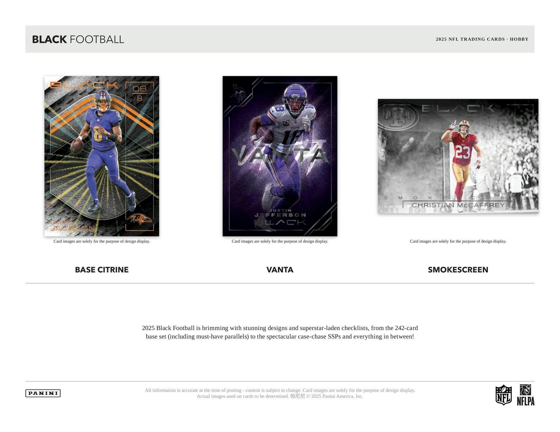 2025 Panini Black Football Hobby Box 746134185977 at King Card Canada