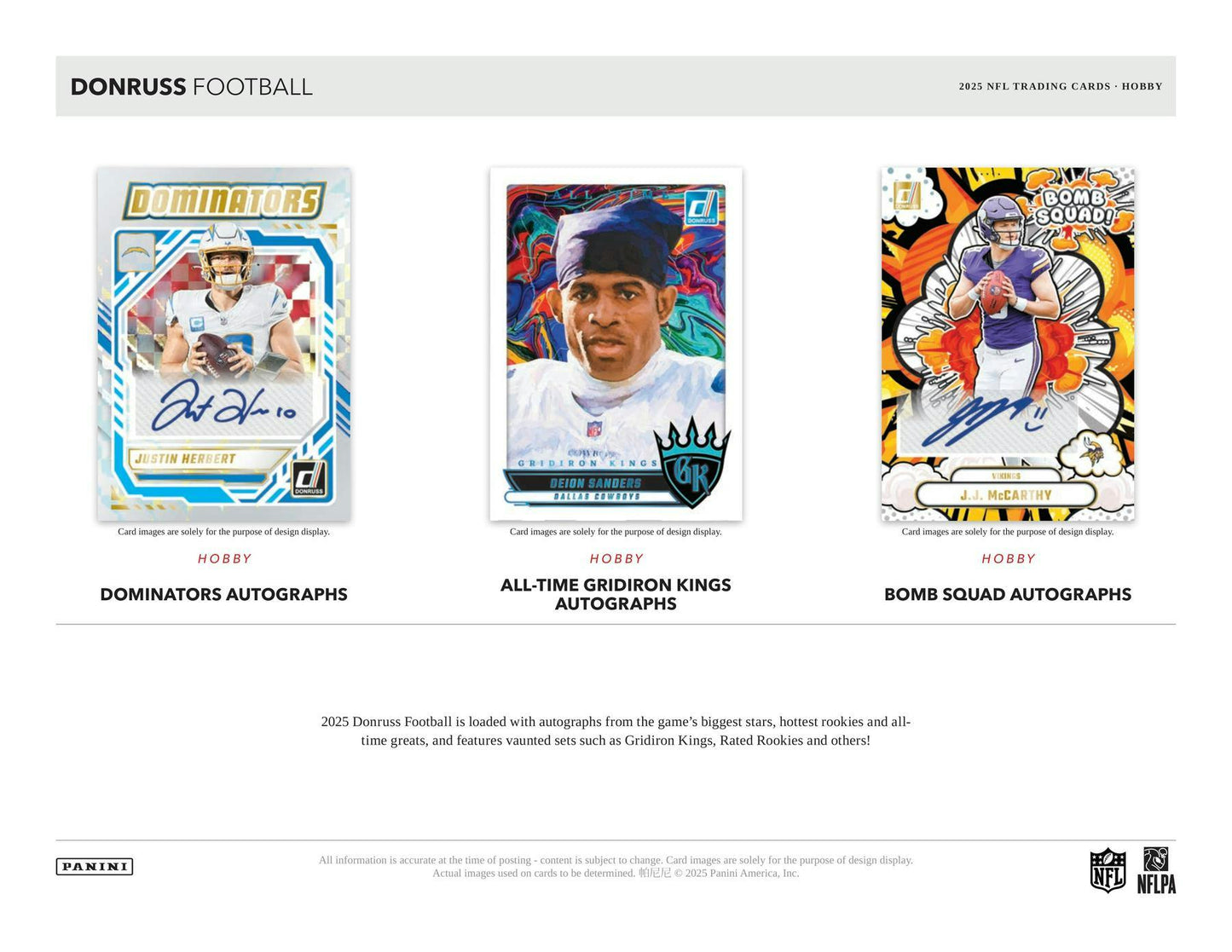 2025 Panini Donruss Football Hobby Box 746134185045 at King Card Canada
