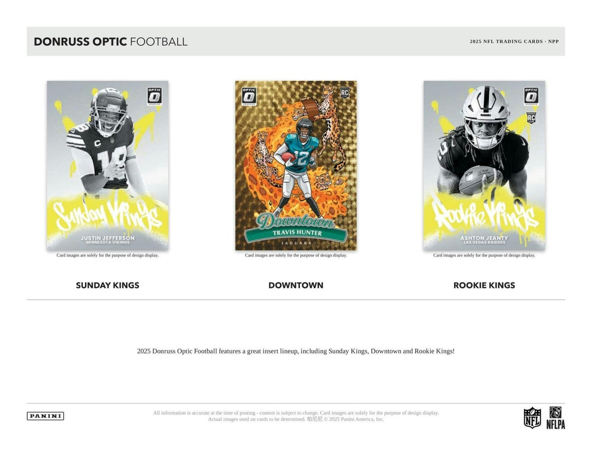 2025 Panini Donruss Optic Football Blaster Box 746134188305 at King Card Canada