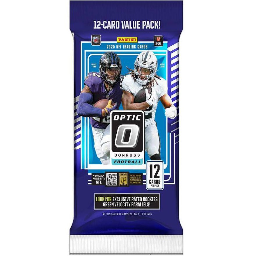 2025 Panini Donruss Optic Football Cello Value Fat Pack Box at King Card Canada