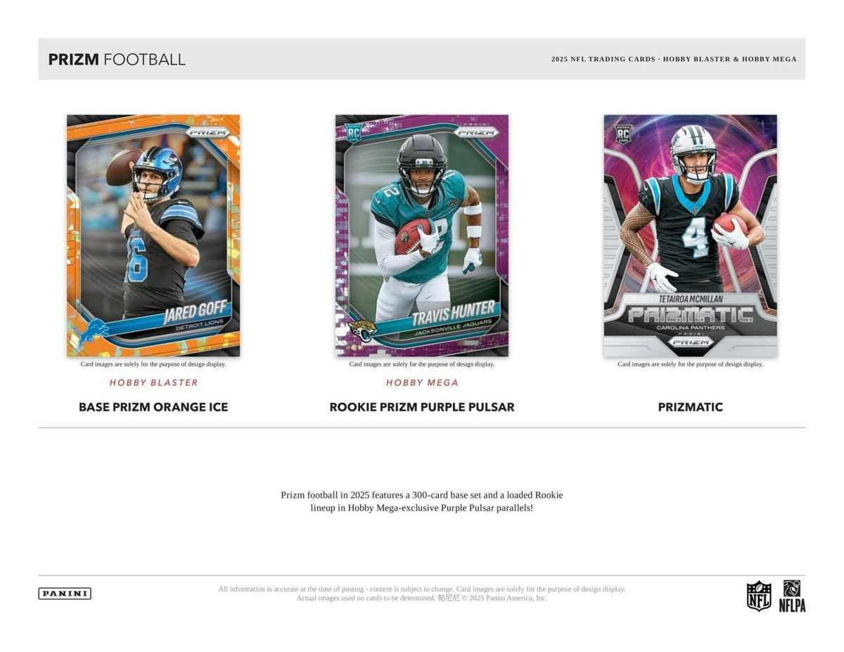 2025 Panini Prizm Football Hobby Mega Box 746134187780 at King Card Canada