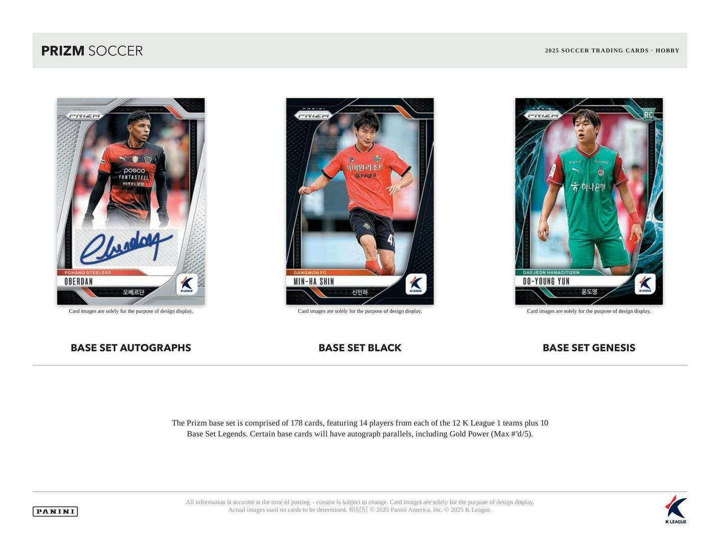 2025 Panini Prizm K League Soccer Hobby Box 746134178283 at King Card Canada
