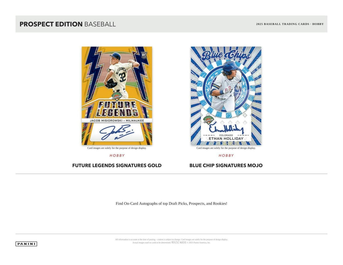 2025 Panini Prospect Edition Baseball Hobby Box 746134182655 at King Card Canada