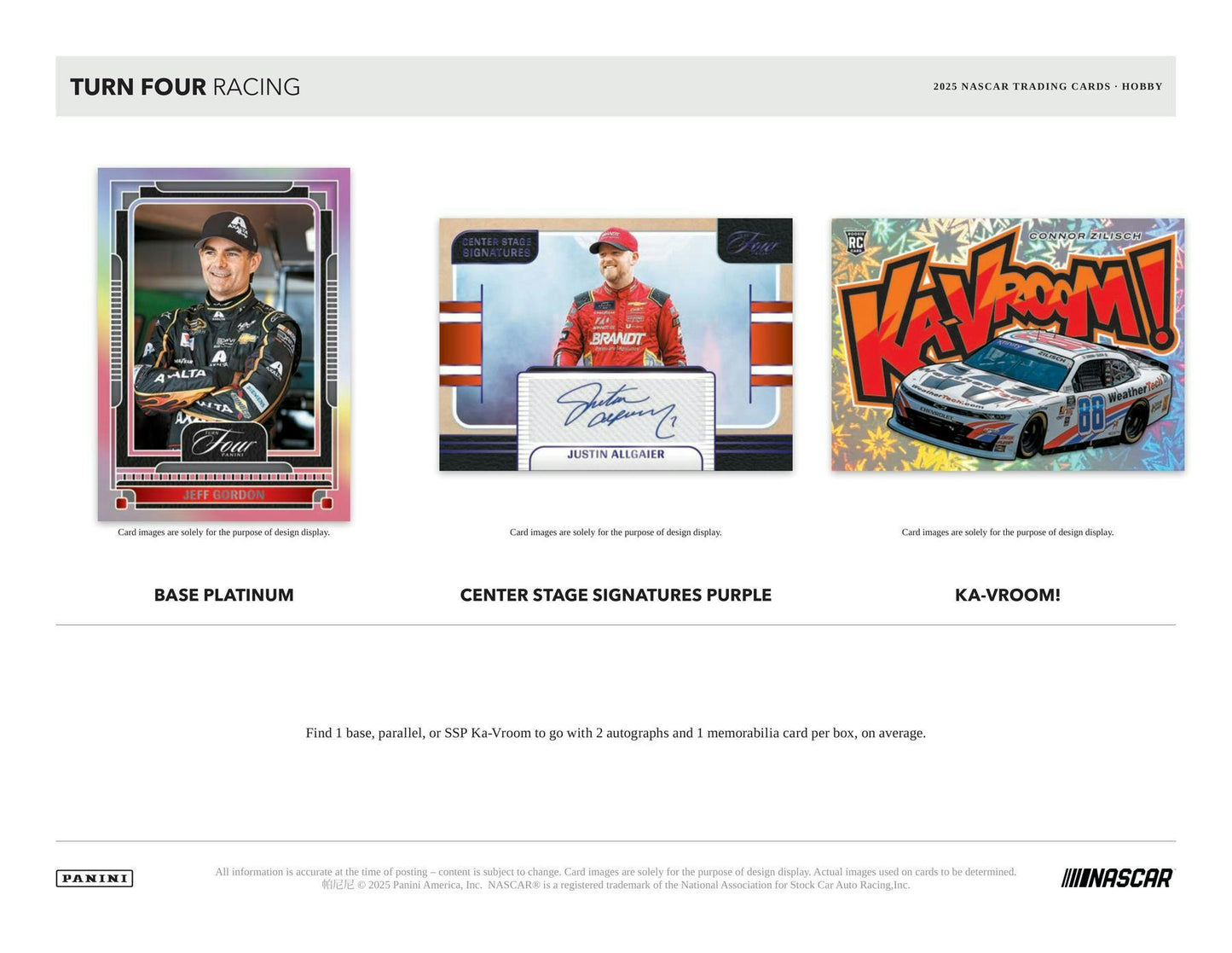2025 Panini Turn Four NASCAR Racing Hobby Box 746134183270 at King Card Canada