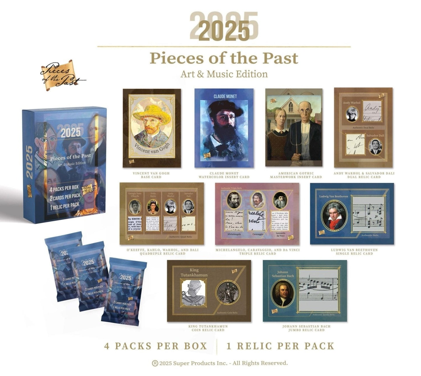 2025 Pieces of the Past Art & Music Edition Hobby Box 199284333055 at King Card Canada
