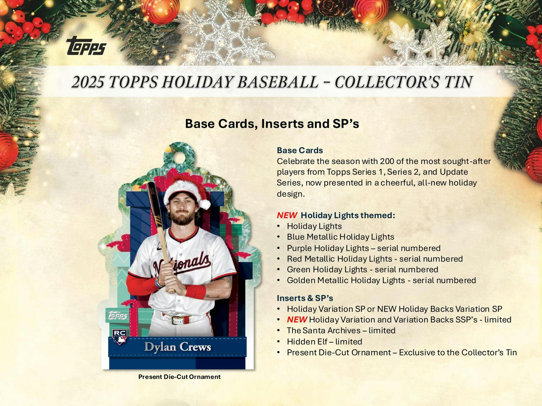 2025 Topps Baseball Holiday Tin  at King Card Canada